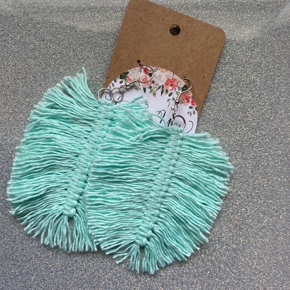 Handmade fringe earrings